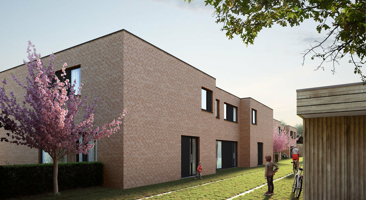 Foto nieuwbouwwoning project Cooppallaan Wetteren