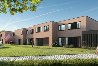 Foto nieuwbouwwoning project Cooppallaan Wetteren