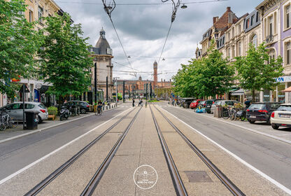 Handelsruimte met ruime kelder aan station Gent-Sint-Pieters